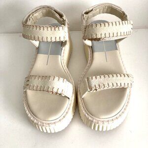 Dolce Vita Debra Ivory Chunky Wedge/Platform Sandals Size 6.5